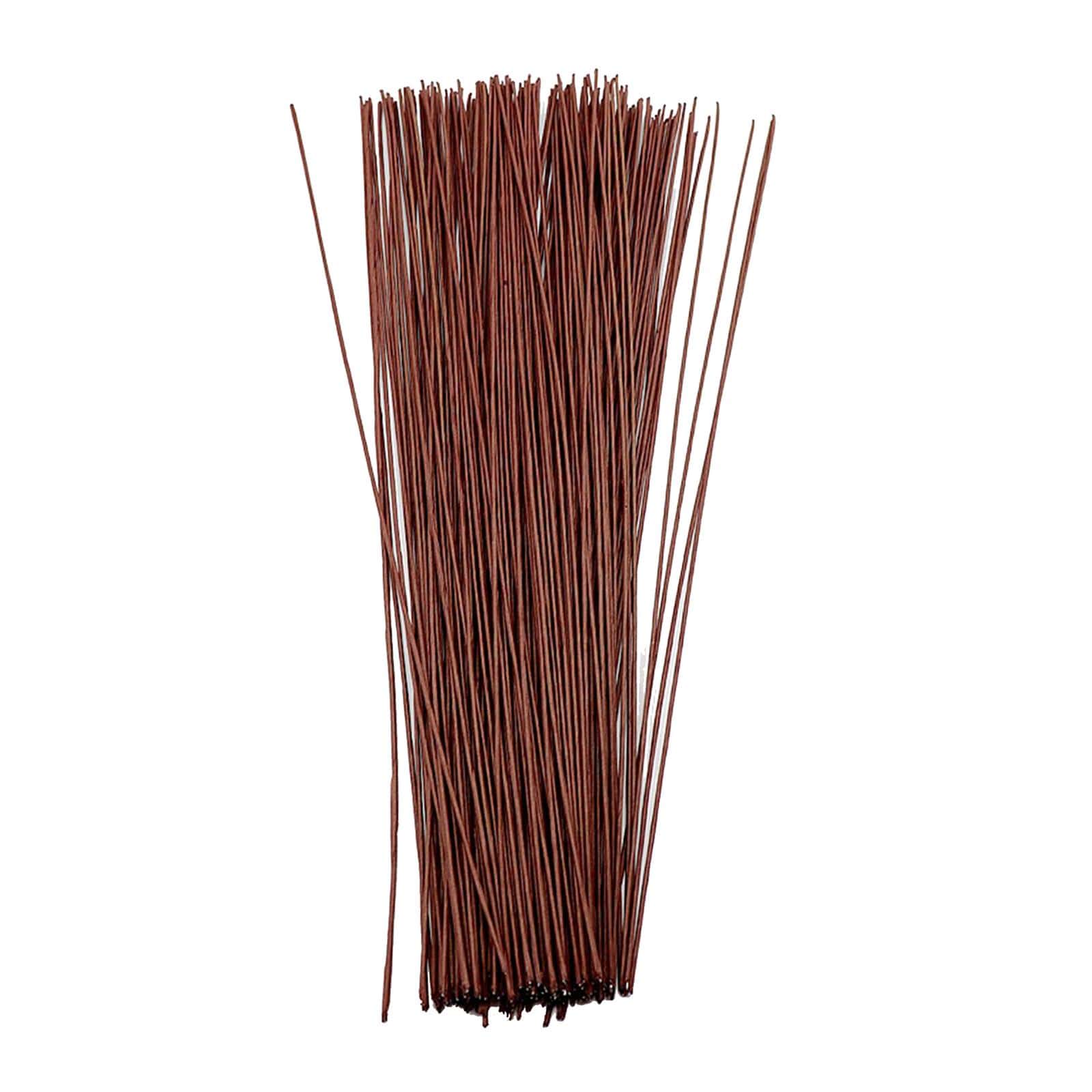 1.6mm Thick Plastic Coated Brown Stem Wire 100Gram – Crafteria