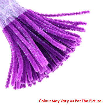 Crafteria Purple Shimmer Pipe Cleaner (100Pcs Approx.)