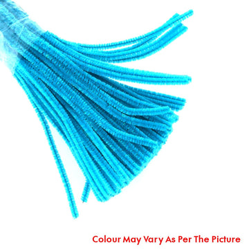Crafteria Peacock Blue Shimmer Pipe Cleaner (100Pcs Approx.)