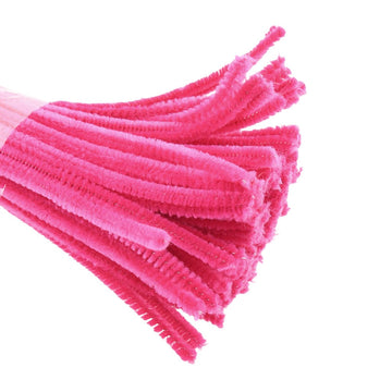 Crafteria Magenta Pipe Cleaner Regular Colour (100Pcs/Pack)