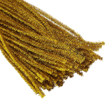Crafteria Gold Pipe Cleaner Zari Mix Colour (100Pcs/Pack)