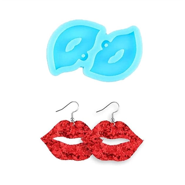 My Store SILICON MOULD LIPS EARRING MOULD