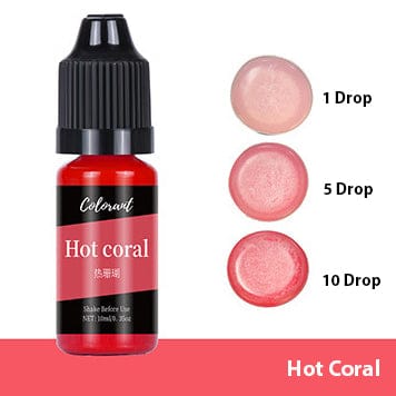 My Store RESIN Hot Coral Single Colour Colorant For Soap & Candle
