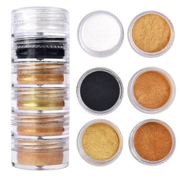 JUST CRAFT IT MICA POWDER 6 Shade Pearl Mica Powder (F)