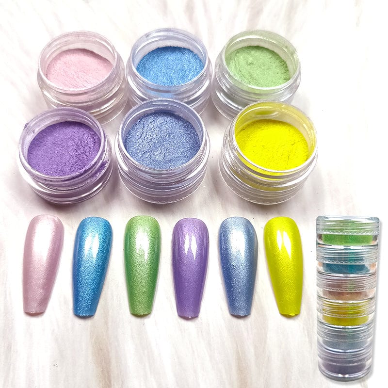 JUST CRAFT IT MICA POWDER 6 Shade Pearl Mica Powder (L)