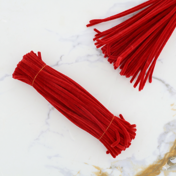 Premium Pipe Cleaners (7-8MM Approx.) (Red)