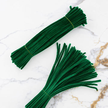 Crafteria Dark Green Premium Pipe Cleaners (8MM Approx.)