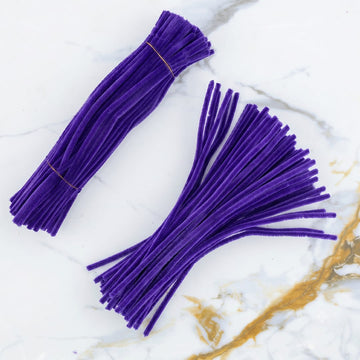Crafteria Purple Premium Pipe Cleaners (8MM Approx.)