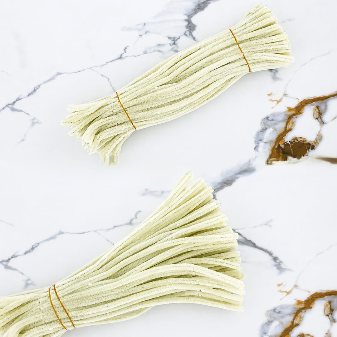Crafteria Chiffon White Premium Pipe Cleaners (8MM Approx.)