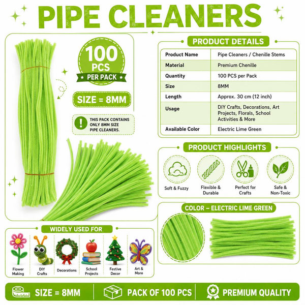 Premium Pipe Cleaners (7-8MM Approx.)