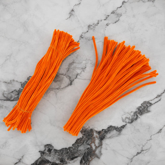 Premium Pipe Cleaners (7-8MM Approx.) (Orange)