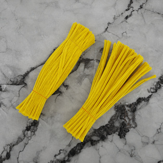 Premium Pipe Cleaners (7-8MM Approx.) (Bright Yellow)