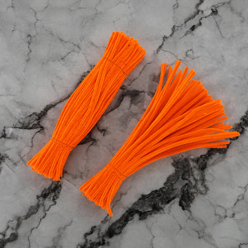 Premium Pipe Cleaners (7-8MM Approx.) (Sunset Orange)