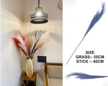 My Store GRASS BLUE GLITTERING PAMPAS GRASS
