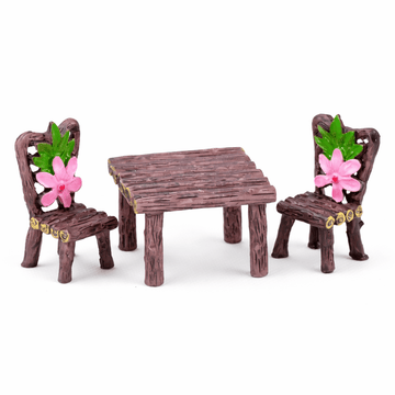 Crafteria B Wooden Texture Picnic Dinning Table