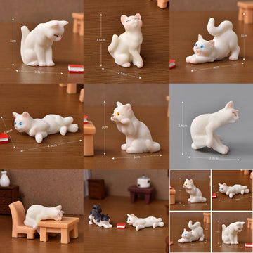 Crafteria White Cat (6pcs) D83