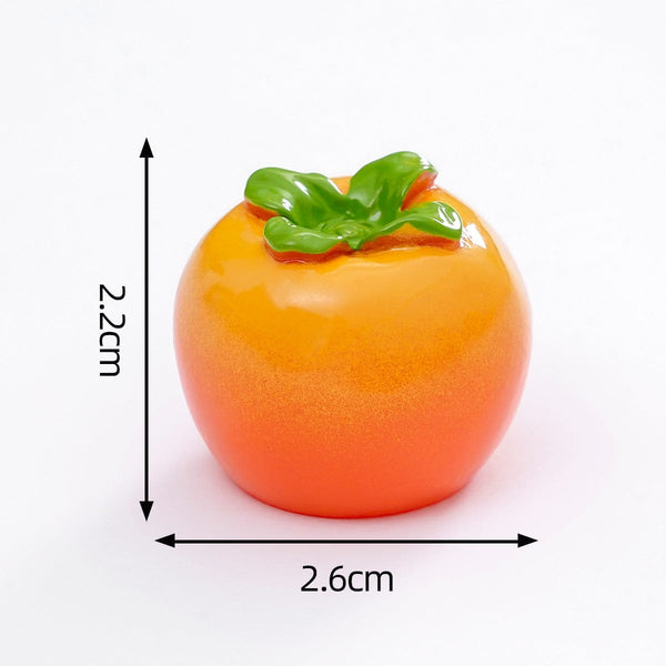 Crafteria Persimmon (4Pcs) Fruit Miniature Series