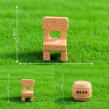 Crafteria C Chair Table & Planter Miniature