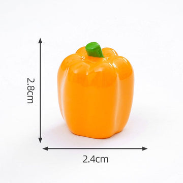 Crafteria Orange Pepper (4Pcs) Vegetable Miniature Series