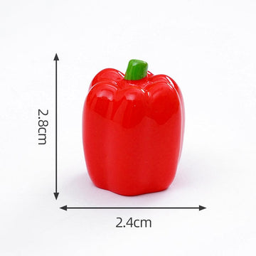 Crafteria Red Capsicum (4Pcs) Vegetable Miniature Series