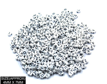 my store BEADS HEART ABCD BEADS (WT+BLK)