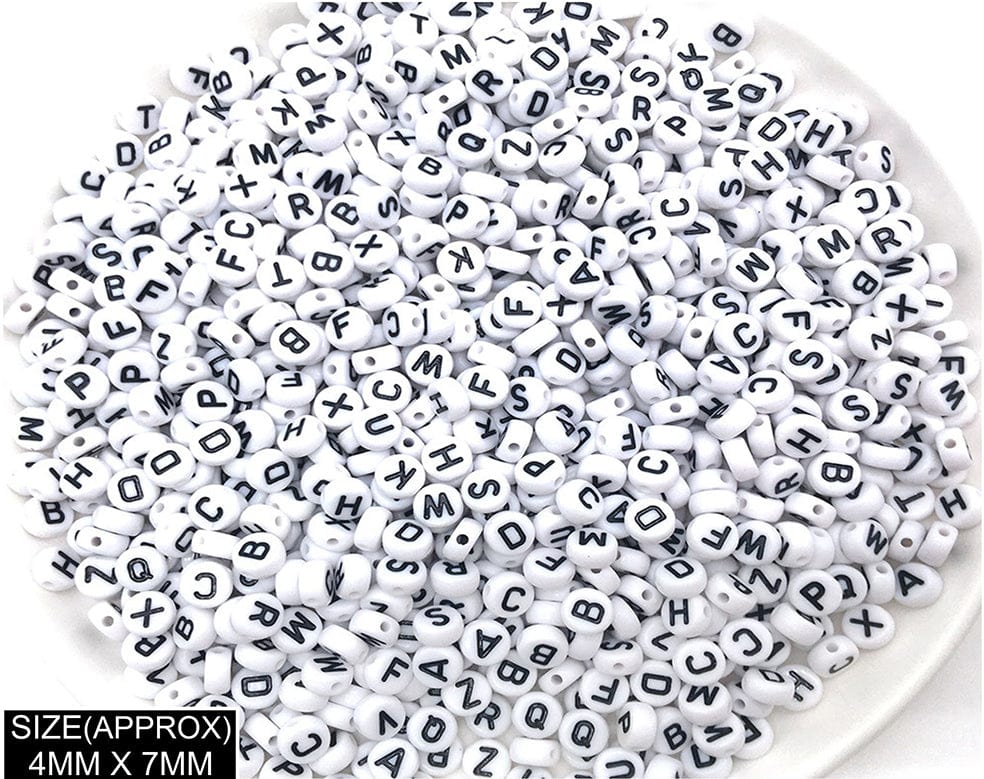 my store BEADS IDLY ABCD BEADS (WT+BLK)