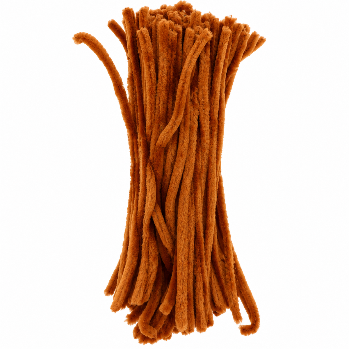 Burnt Orange Chenille Pipe Cleaners 10MM – Pack of 100 Pcs