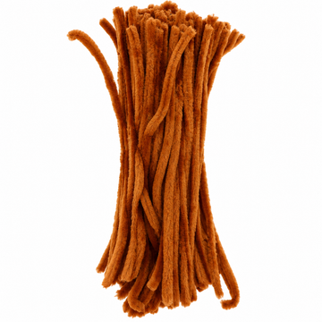 Burnt Orange Chenille Pipe Cleaners 10MM – Pack of 100 Pcs