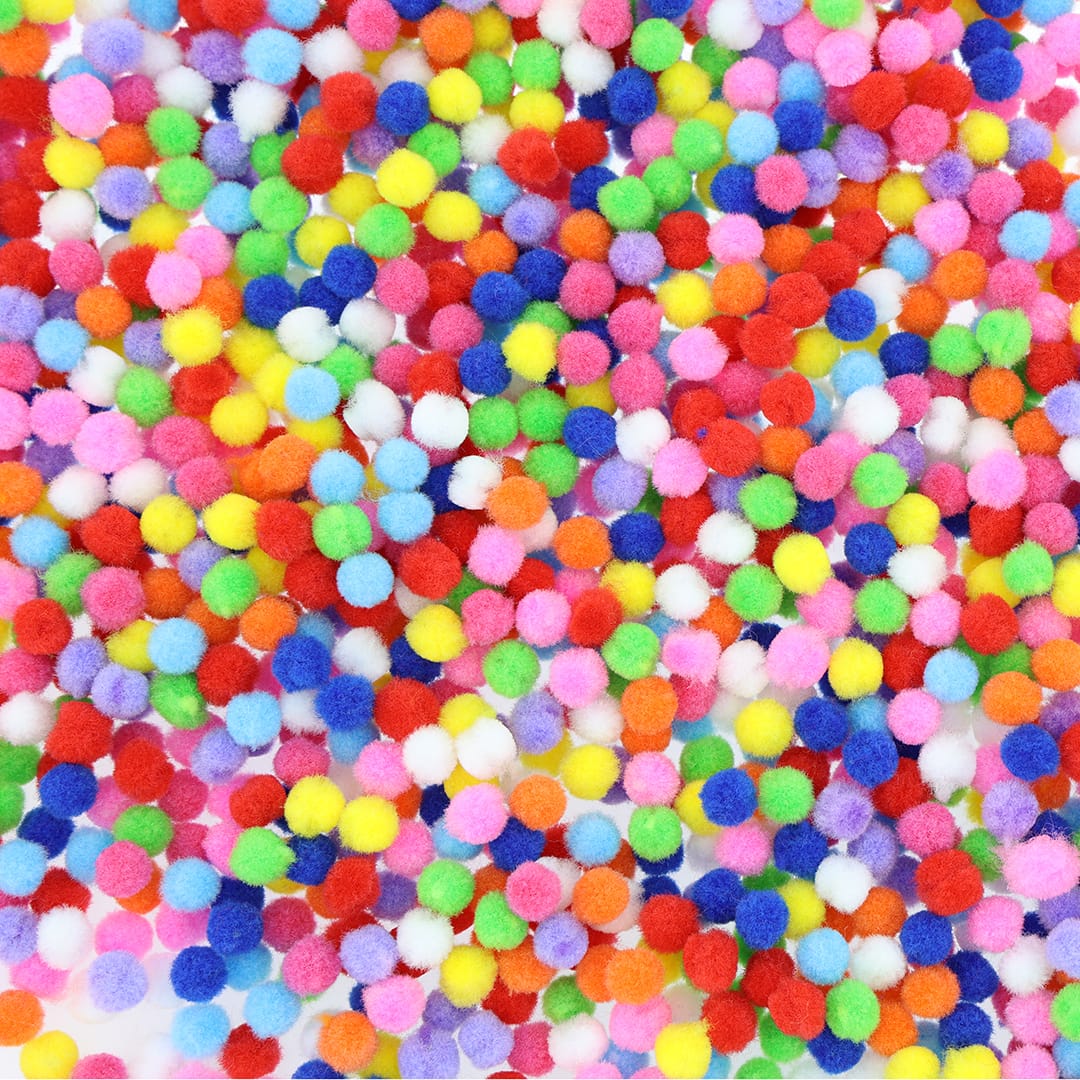Crafteria 1Cm Pompom (Approx 2000Pcs).