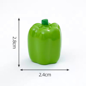 Crafteria Green Capsicum (4Pcs) Vegetable Miniature Series