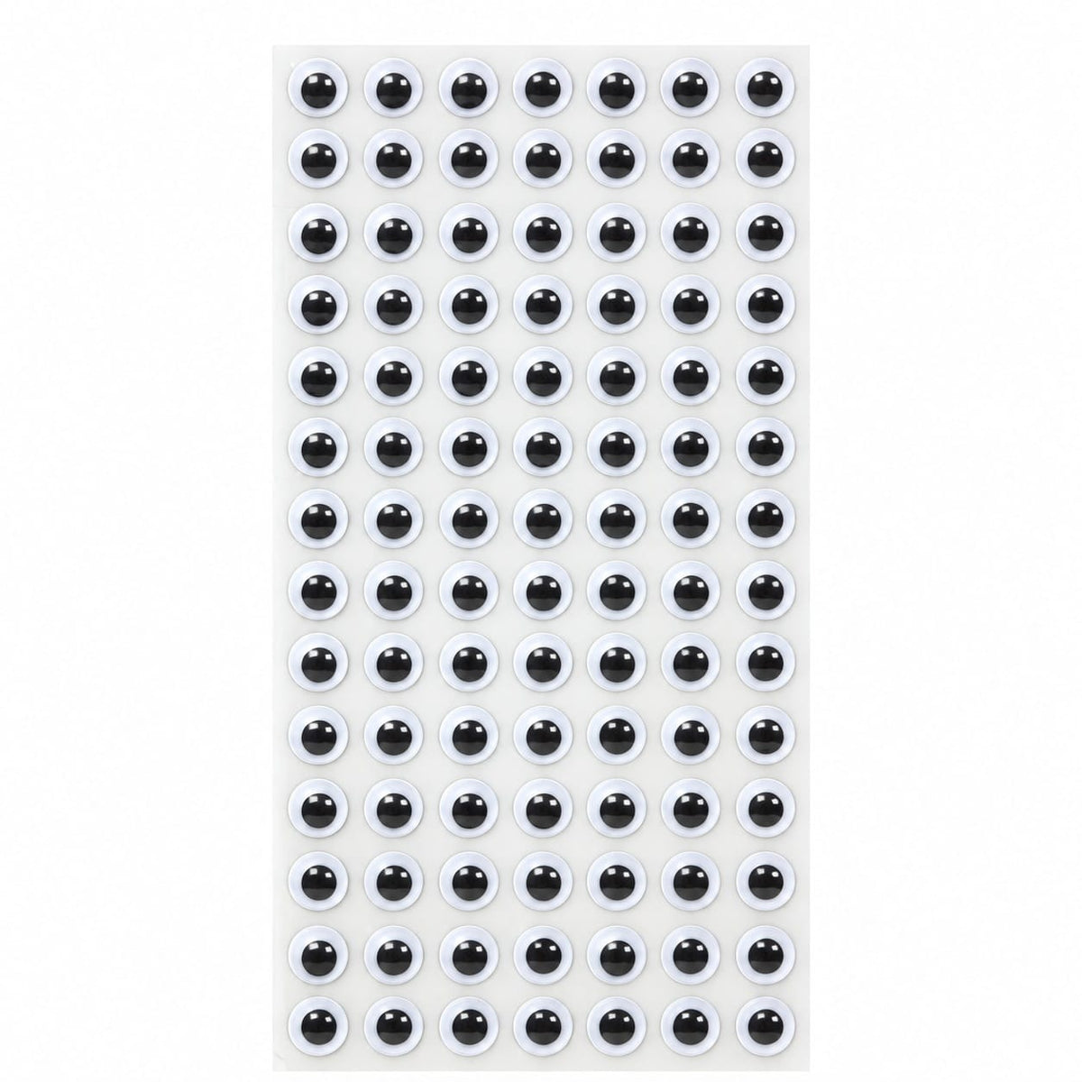 GENERIC Round Googly Eyes for Craft – 10 MM | 66 Pcs Per Card | Pack of 10 Cards | DIY Craft Eyes