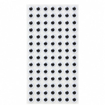 GENERIC Round Googly Eyes for Craft – 10 MM | 66 Pcs Per Card | Pack of 10 Cards | DIY Craft Eyes