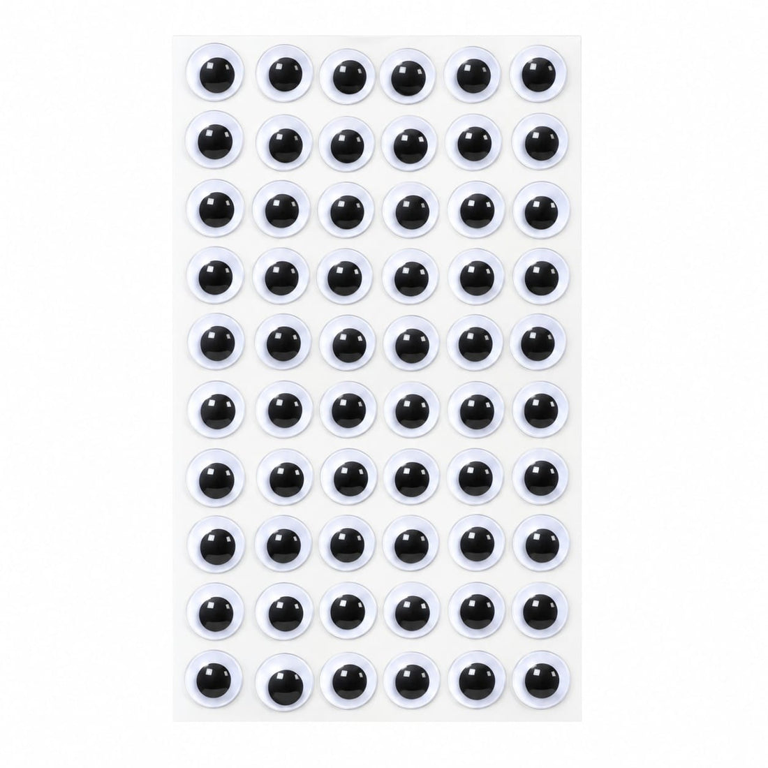generic Big Size Round Googly Eyes for Craft – 60 Pcs Per Sheet | Pack of 10 Sheets | DIY Craft Eyes