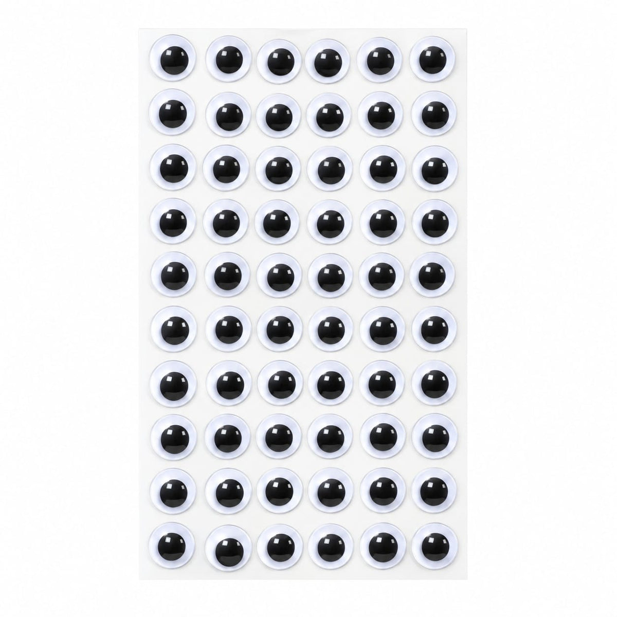 generic Big Size Round Googly Eyes for Craft – 60 Pcs Per Sheet | Pack of 10 Sheets | DIY Craft Eyes