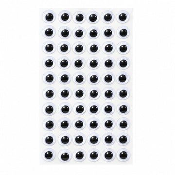 generic Big Size Round Googly Eyes for Craft – 60 Pcs Per Sheet | Pack of 10 Sheets | DIY Craft Eyes