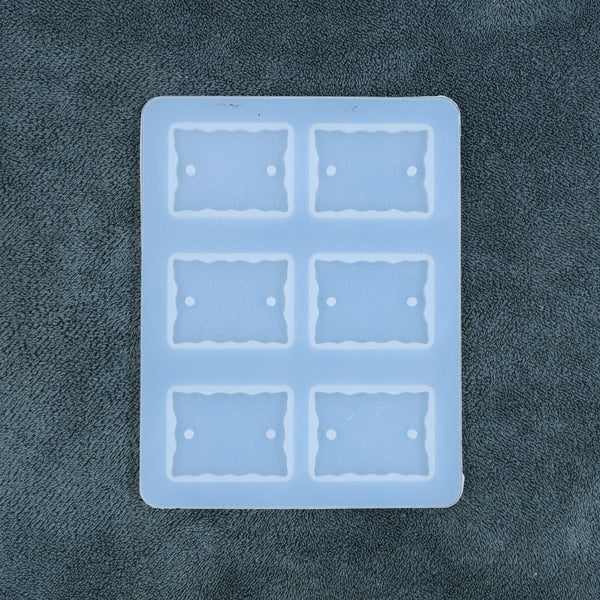 My Store Silicon Mould 6 Cavity Rectangle Agate Rakhi & Bracelet Mould