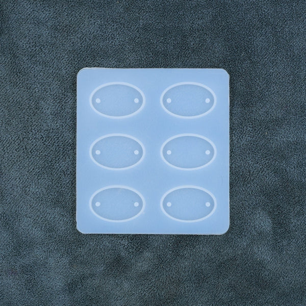 My Store Silicon Mould 6 Cavity Oval Rakhi & Bracelet Mould