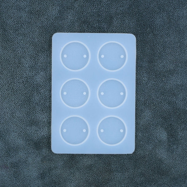 My Store Silicon Mould 6 Cavity Round Rakhi & Bracelet Mould