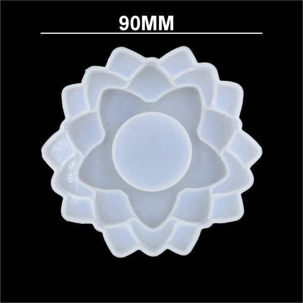My Store Silicon Mould 3 Step Flower Tea light Holder Mould