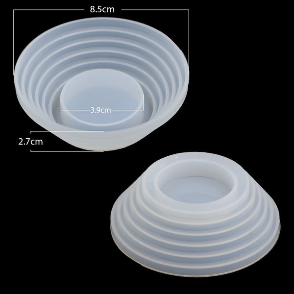 Crafteria Silicon Mould Round Step Tea Light Mould