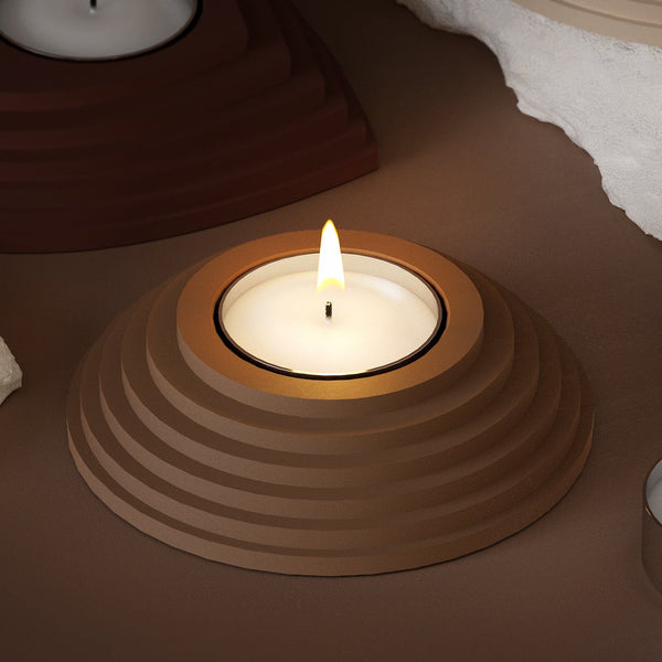 Crafteria Silicon Mould Round Step Tea Light Mould