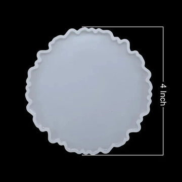 My Store Silicon Mould New 4 Inch Agate Coaster Mould