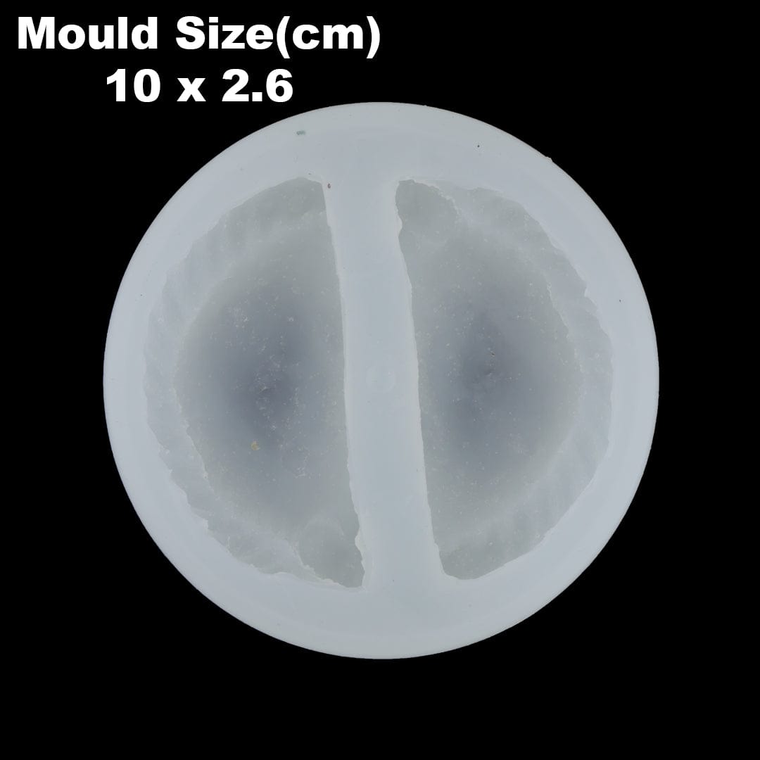 My Store 2 Cavity Gujiya Shape Candle Mould
