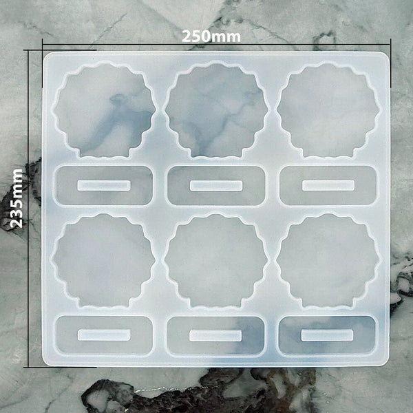 My Store 6 Cavity Agate Round Frame With Stand Mould