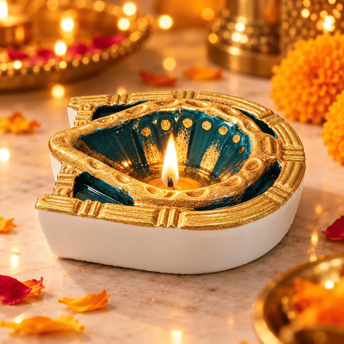 Traditional Diya Silicone Mould – Decorative Diya Making Mould