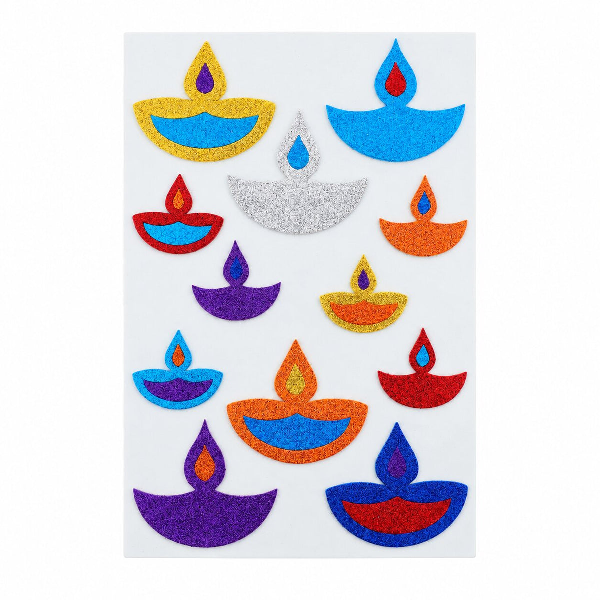 Big Diwali Glitter Sticker D02 (Random Colours)