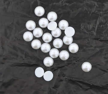 10MM Cream Pearl Moti Beads – Round Glossy Beads for Jewellery Making, DIY & Decoration | Pack of Approx. 25 GM