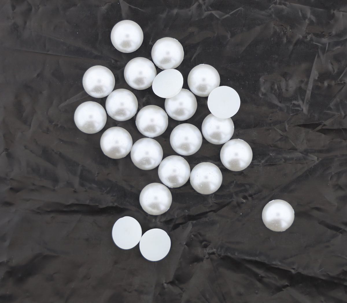 14MM White Pearl Moti – Large Round Glossy Craft Pearl Beads for Jewellery Making, DIY & Decoration | Pack of Approx. 25 GM