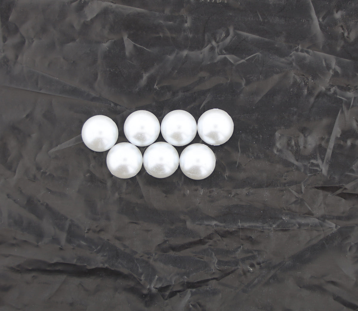 12MM White Pearl Moti – Round Glossy Craft Pearl Beads for Jewellery, DIY & Decoration | Pack of Approx. 25 GM