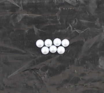6MM White Pearl Moti – Round Glossy Craft Pearl Beads for Jewellery Making, DIY & Decoration | Pack of Approx. 25 GM